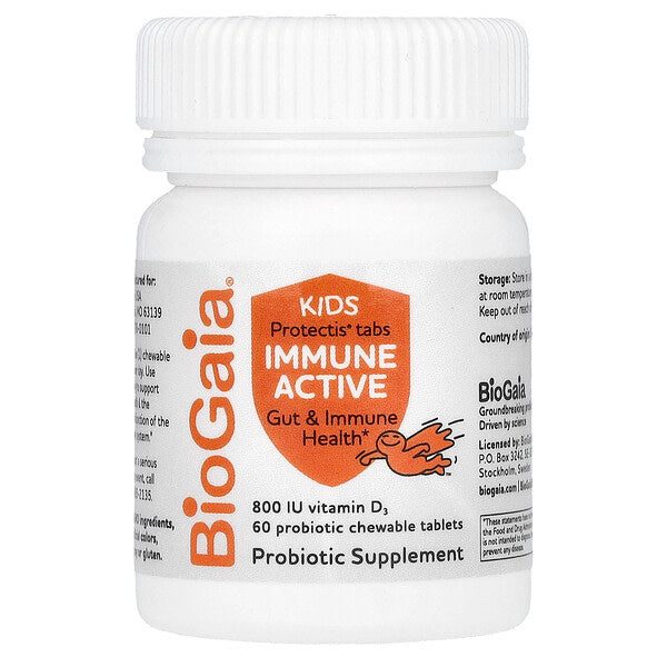 Biogaia Protectis Kids Immune Active Narıncı 60 Probiotik Çeynənən Tablet