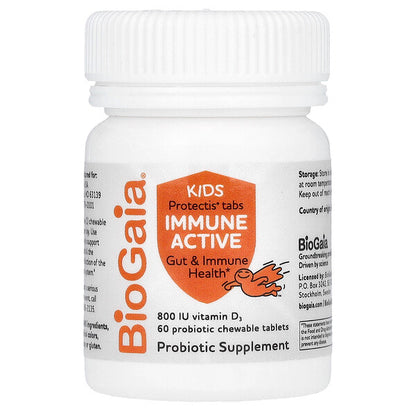 Biogaia Protectis Kids Immune Active Narıncı 60 Probiotik Çeynənən Tablet