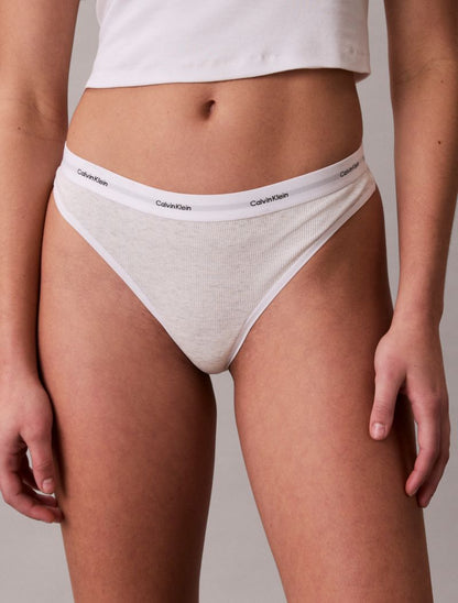 Calvin Klein Pamuk Elastik Qabırğalı Tanga