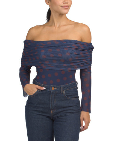 Maxine Çipdən Keçən Mesh Bodysuit