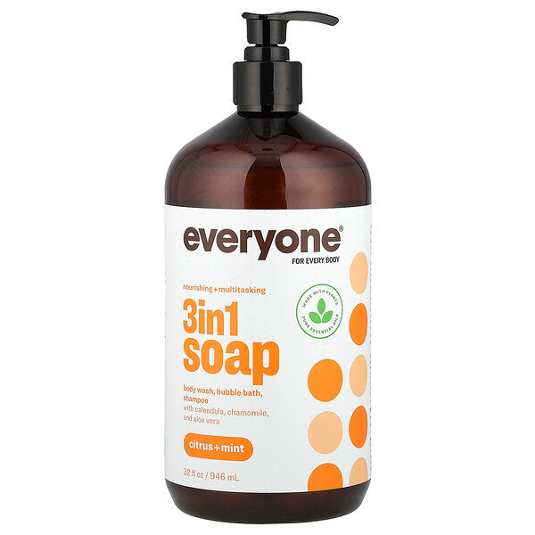 Everyone 3-in-1 Sabun Sitrus Nəna 32 Fl Oz 946 Ml
