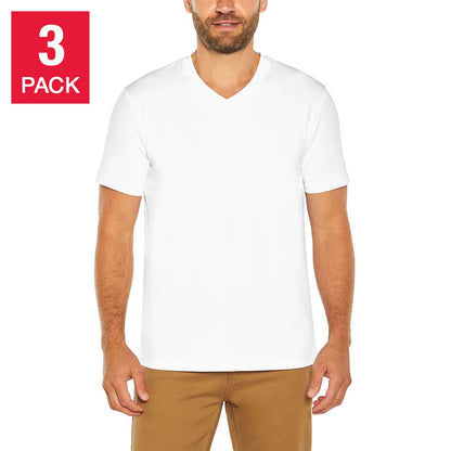 Banana Republic Kişi V-Boyunlu Köynək, 3-Pack, Ağ, XX-Large