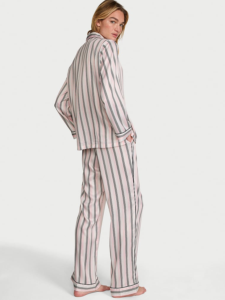 Victoria's Secret Signature Satin Long Pijama Dəsti