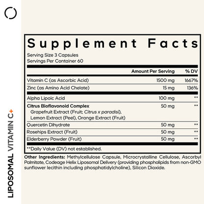 Codeage Liposomal C Vitamini 180 Bitki Kapsulu