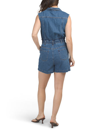 GILLI Denim Romper