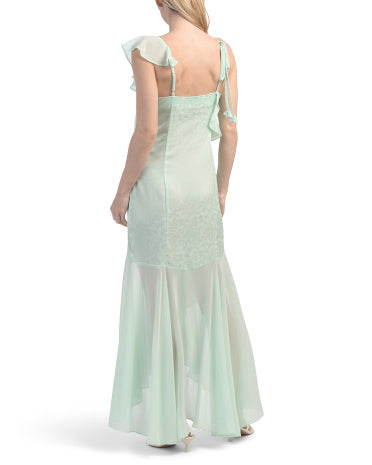 EN SAISON Satin Fırıllı Slip
