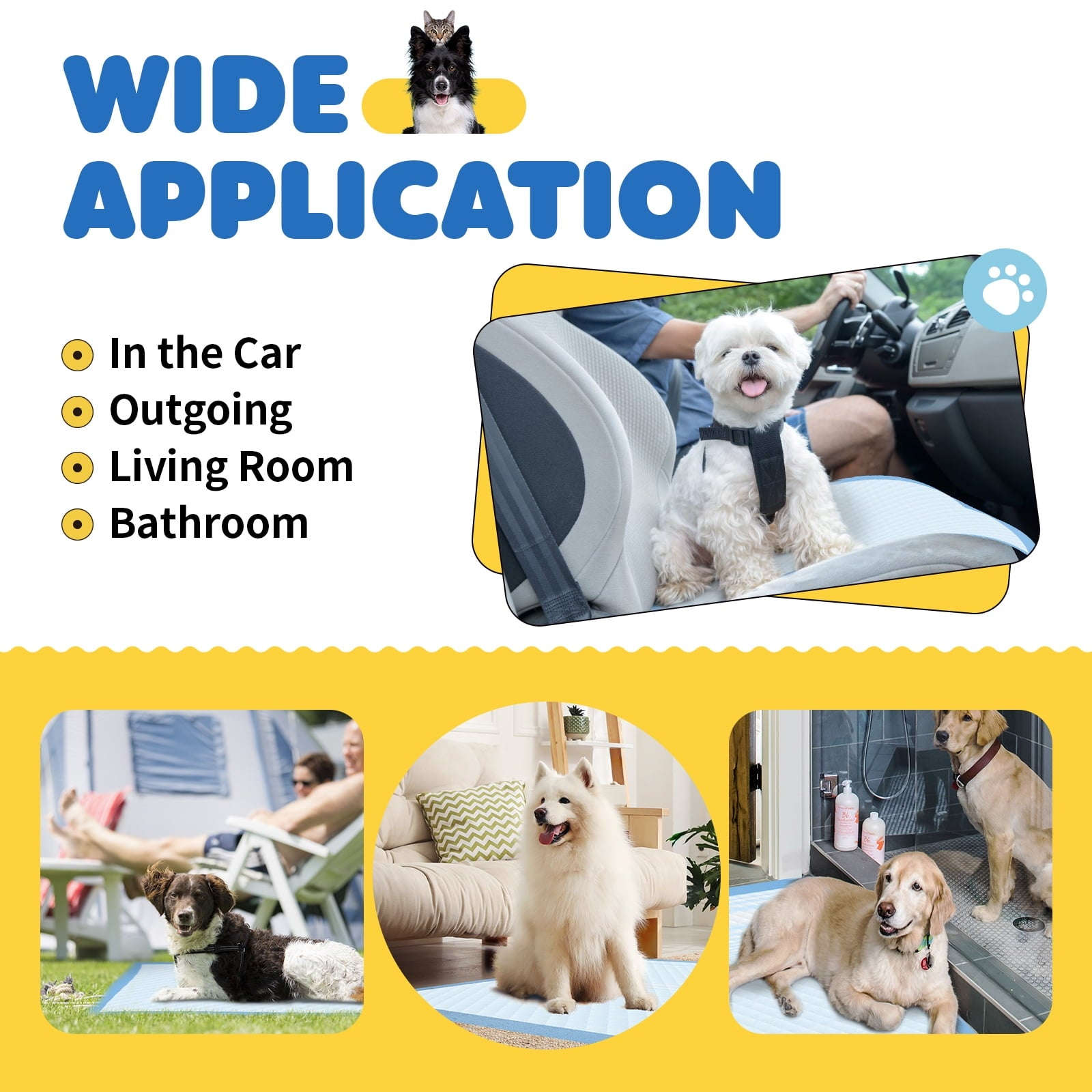 Powools Puppy Pads, 33.5" x 27.5" X-Large 6-Qatlı, 100 Sayda İt Sidik Yastıqları Güclü Udma Qabiliyyəti ilə YoxYox