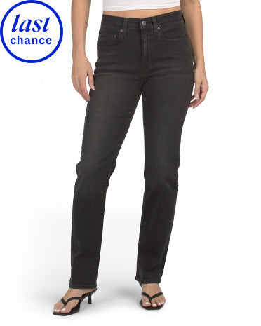 LEVIS 724 Yüksək Bel Slim Düz Cins