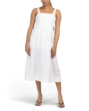 JL LUXE LABEL Kətən Midi Geyim
