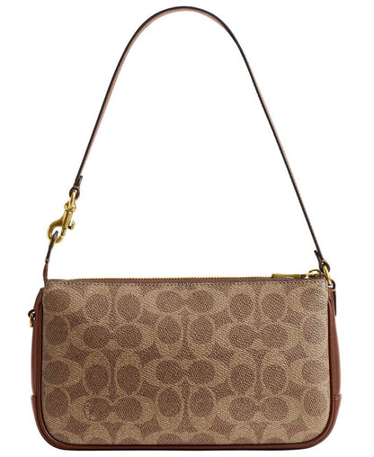 COACH Plaza Kiçik Signature Kanvas Nazik Çiyin Çantası