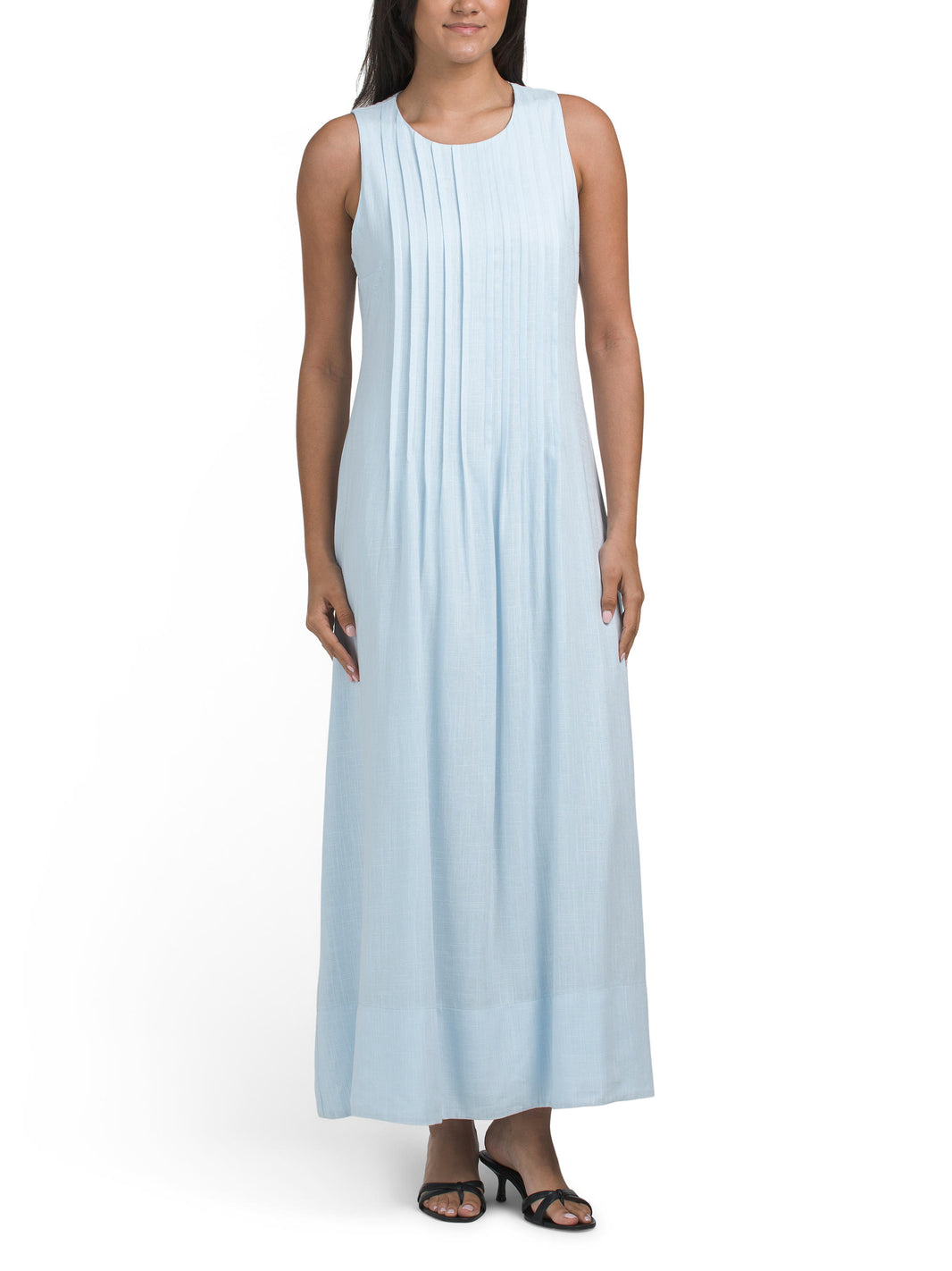 WHITE CLOSET Kətan Qarışığı Qatlı Maxi Geyim