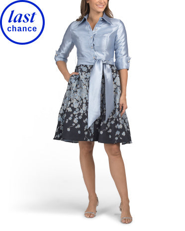 TERANI COUTURE Uzun T袖əli Şəlalə Çiçəkli Gödəkçə