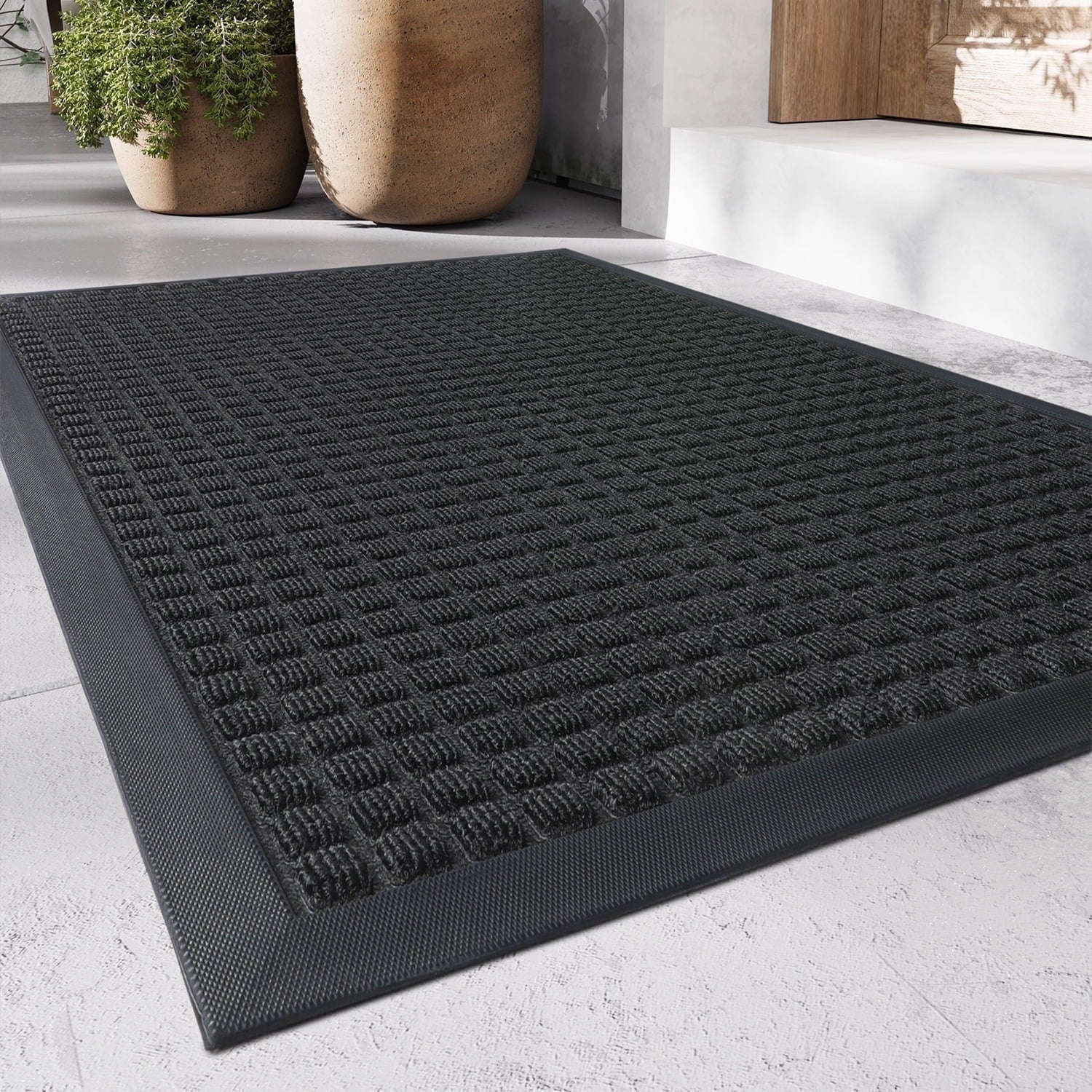 SIXHOME Kəpənək Naxışlı Sürüşməyən Qapı Коврик 17"x30" Giriş Döşəməsi YoxYox