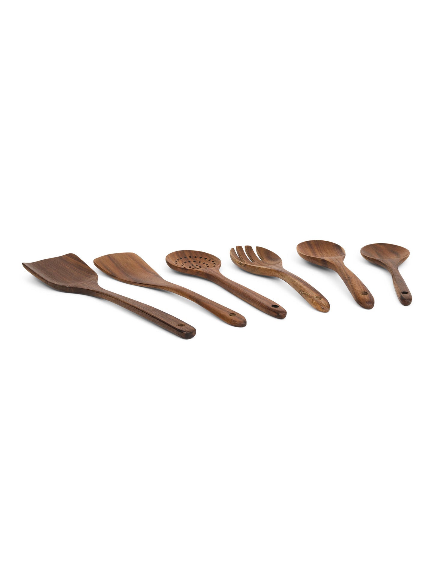 ZULAY KITCHEN 6 Parça Teak Ağacı Mutfak Əşyaları Dəsti