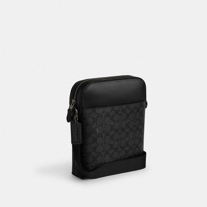 Coach Houston Uçuş Çantası Signature Canvas