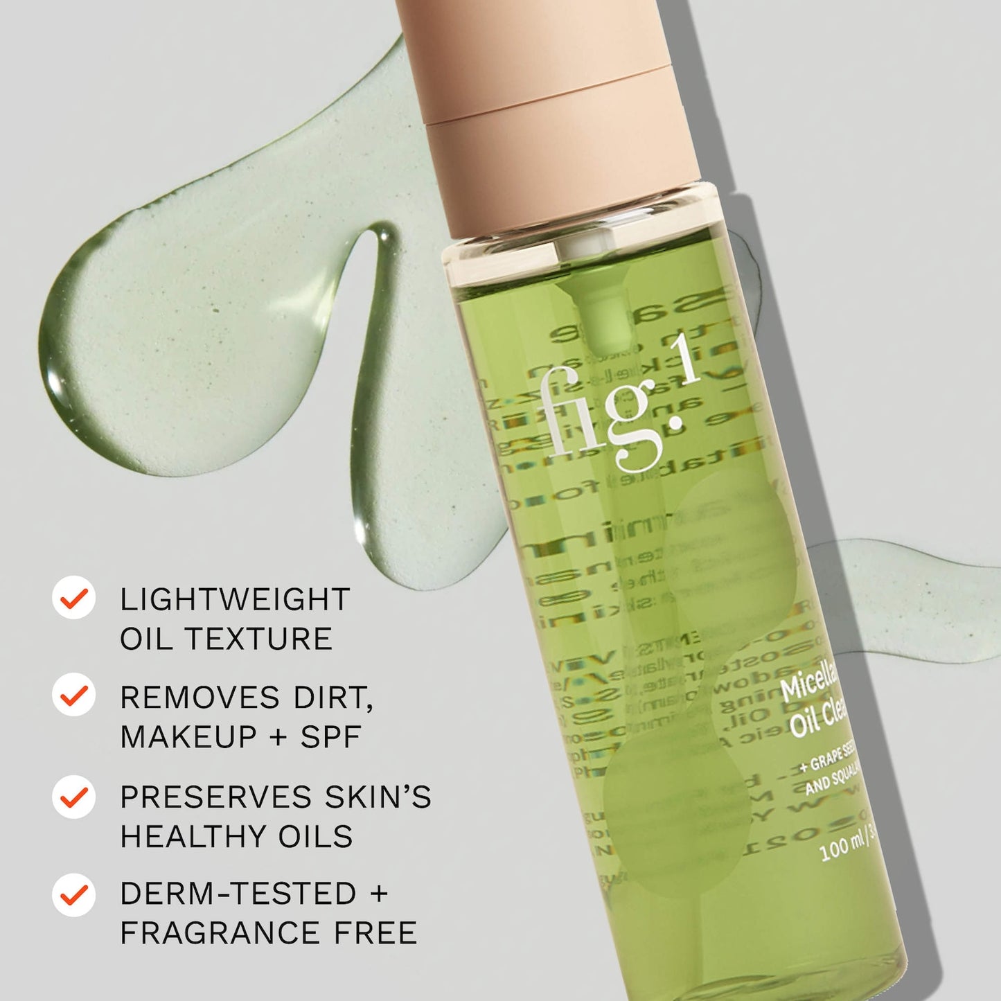 Fig.1 Micellar Oil Doldurulabilən Təmizləyici SPF və Makyaj Çıxarıcı