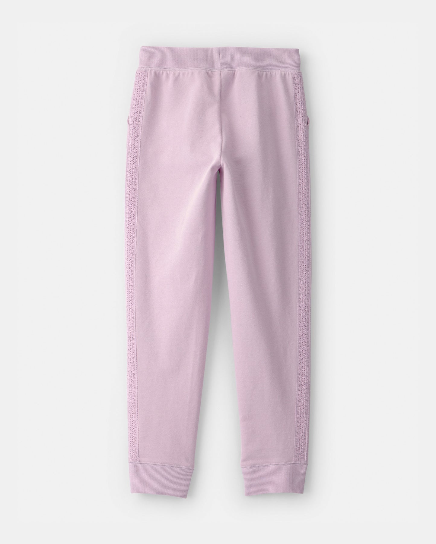 OshKosh B'gosh Qız Uşaq Bağcıqlı Örme Joger - Bənövşəyi