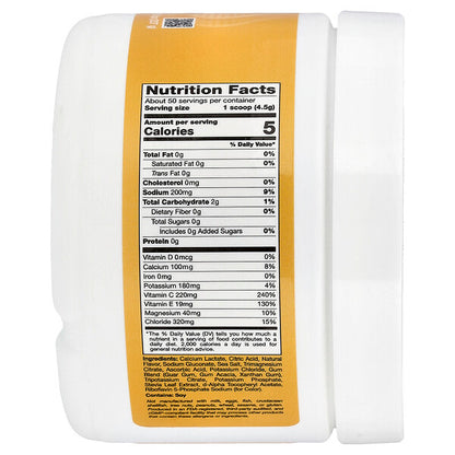 California Gold Nutrition Hidratation Elektrolit İçəcəyi Karışımı Kalsium Kalium C Vitamini və E Vitamini ilə Sitrus 8 Oz 2-Pack