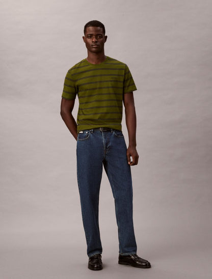 Calvin Klein Liquid Touch Stripe Crewneck Köynək