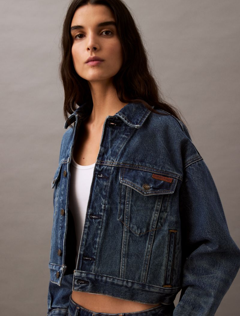 Calvin Klein 90s Denim Trucker Gödəkçəsi