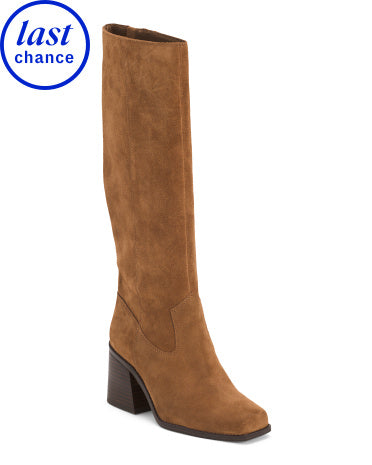 VINCE CAMUTO Suede Sangenti Dizə Qədər Çəkmə