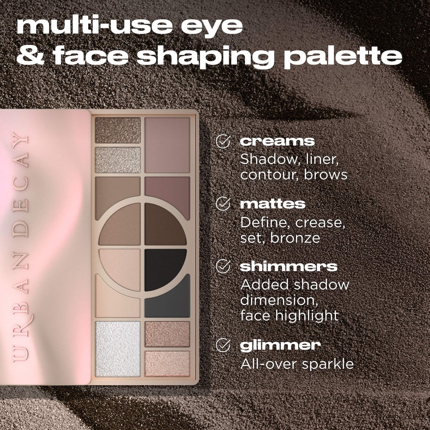 Urban Decay Naked Shaped Soyuq Tonlu Göz və Üz Makyaj Paletidir