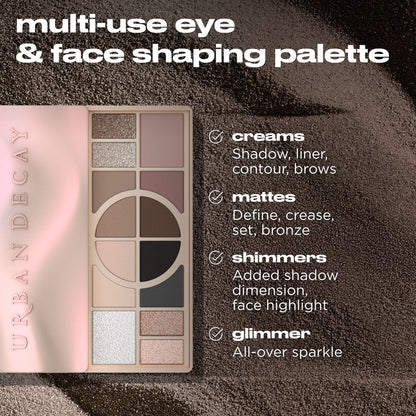 Urban Decay Naked Shaped Soyuq Tonlu Göz və Üz Makyaj Paletidir