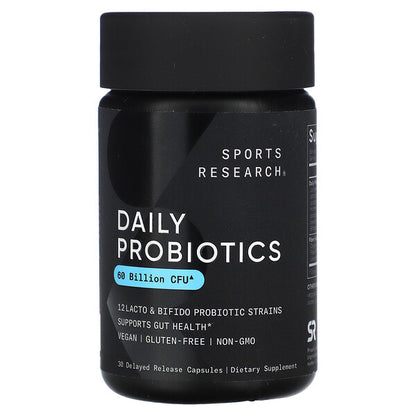 Sports Research Daily Probiotics 60 Milyard CFU 30 Gecikmiş Açılış Kapsulu