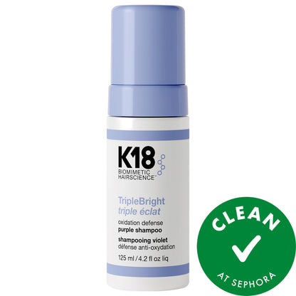 K18 Biomimetic Hairscience TripleBright Oksidasiya Müdafiəsi Bənövşəyi Şampun Köpüyü