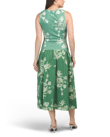 ALEXIA ADMOR Lyle Crew Neck Fit And Flare Midi Geyim