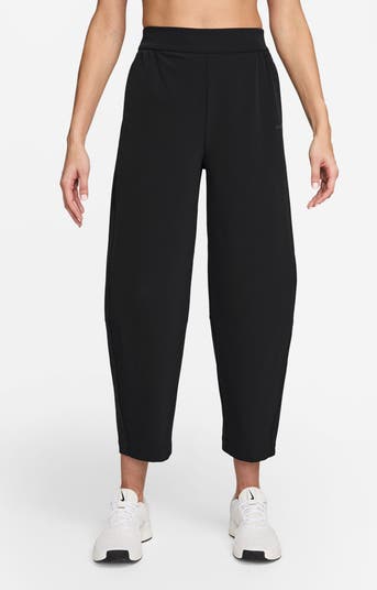 Nike 24.7 PerfectStretch Dri-FIT Yüksək Bel Geniş Barrel Şalvar