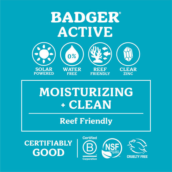 Badger Active Mineral Günəş Kremi SPF 30 Ароматsız 87 ml