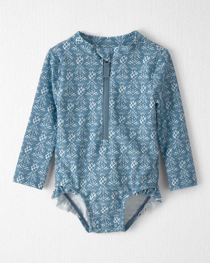 Carter's Qız Uşaq Ekolojiləşdirilmiş Rashguard Paltarı Bloom Lagoon