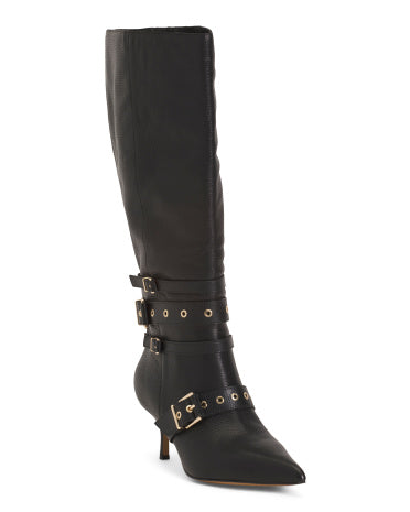 VINCE CAMUTO Suede Tyleen Kitten Topuqlu Çəkmə