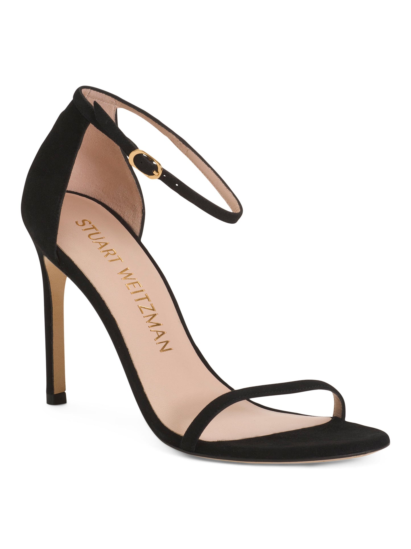 STUART WEITZMAN İspaniyada Hazırlanmış Süet Topuqlu Sandal