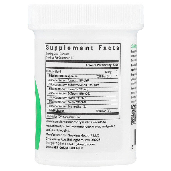 Seeking Health Probiota Bifidobacterium 12 Milyard CFU 60 Kapsul