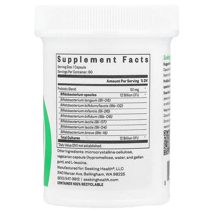Seeking Health Probiota Bifidobacterium 12 Milyard CFU 60 Kapsul