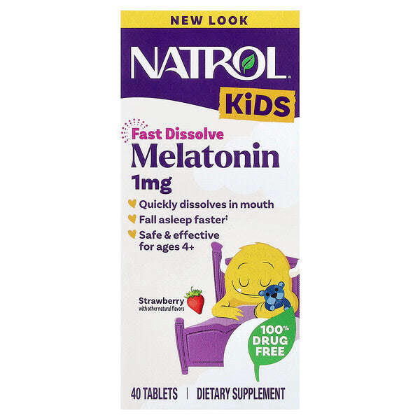 Natrol Kids Melatonin 4+ Yaş Ciyelek 40 Tablet YoxYox