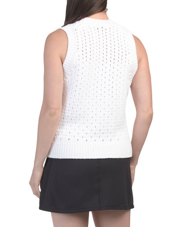 Cotton Blend Villa Sweater Jilet