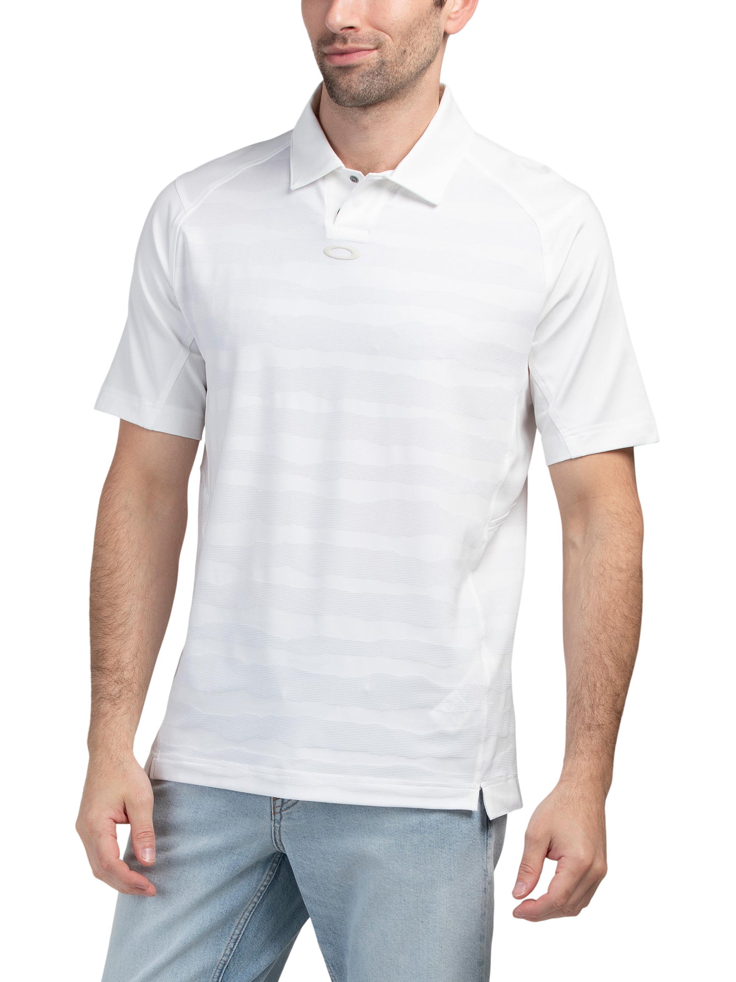 OAKLEY Wave Length Çizgili Elastik Performans Polo