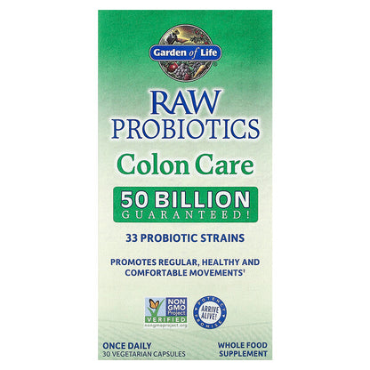 Garden of Life Raw Probiotics Colon Care 30 Bitki Əsaslı Kapsul