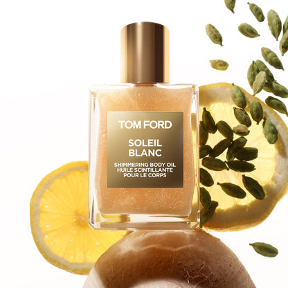 TOM FORD Mini Soleil Blanc Şimmərlə Bədən Yağı Amber və Bergamotla
