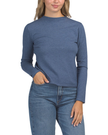 MILA MILANO Soft Feel Crew Neck Pull Over Sweater