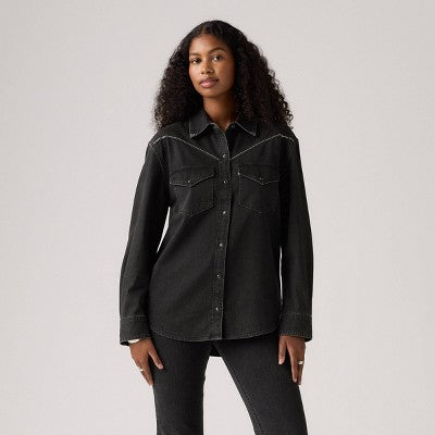 Levi's Qadın Sawyer Qərb Köynəyi - First Or Last Shine XL