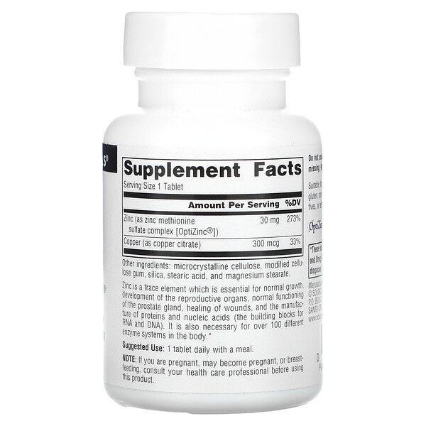 Source Naturals Optizinc 120 Tablet
