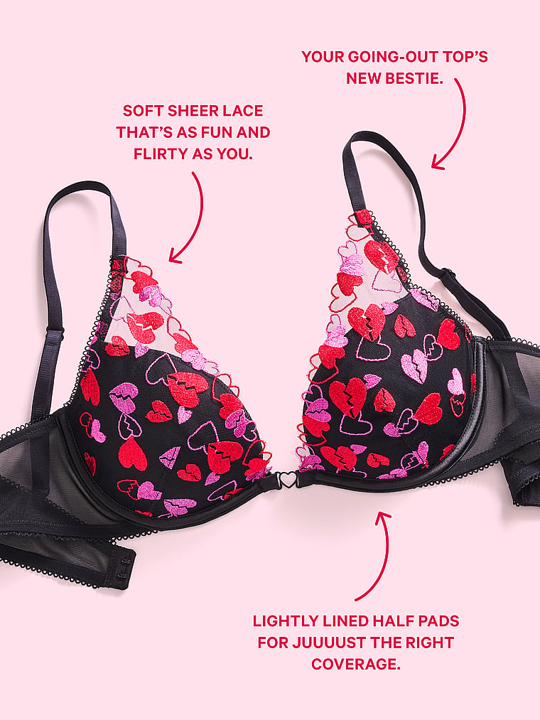 PINK Wink™ Açıq Dekolteli Yüngül Kəsilmiş Ləbəs