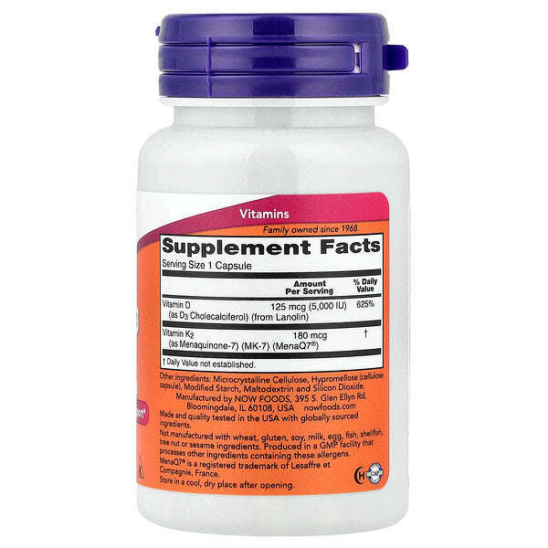 Now Foods Mega D3 Mk 7 60 Kapsul YoxYox