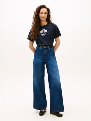 Tommy Hilfiger Hilfiger Crest Logo Köynək, Tünd Mavi