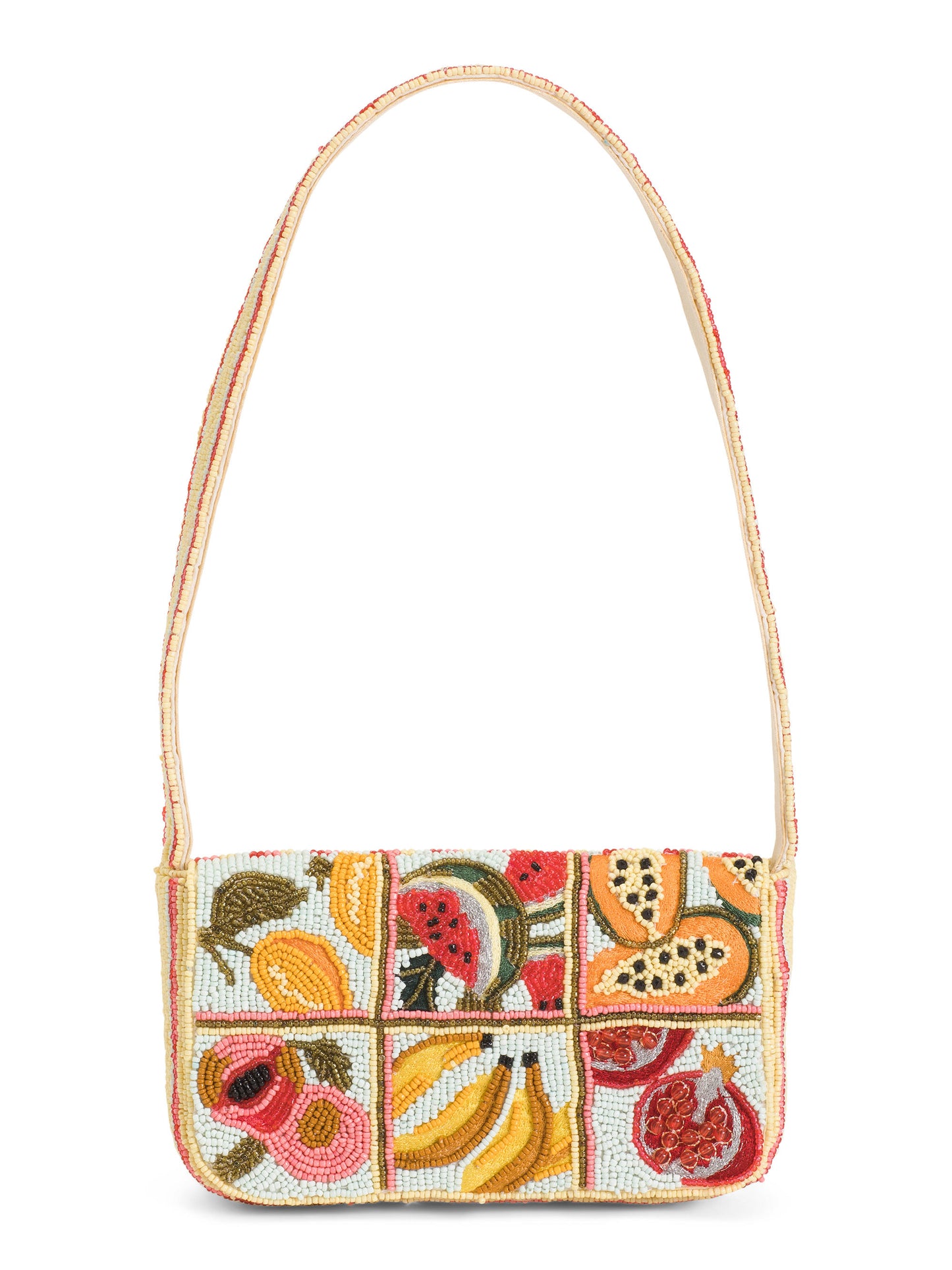 MADE IN INDIA Fruits Beaded Shoulder Bag