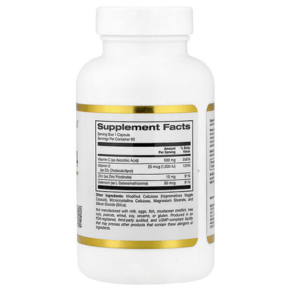 California Gold Nutrition Defender 4 C Vitamini D Vitamini Sink Seleniumlu 60 Veq Kapsul